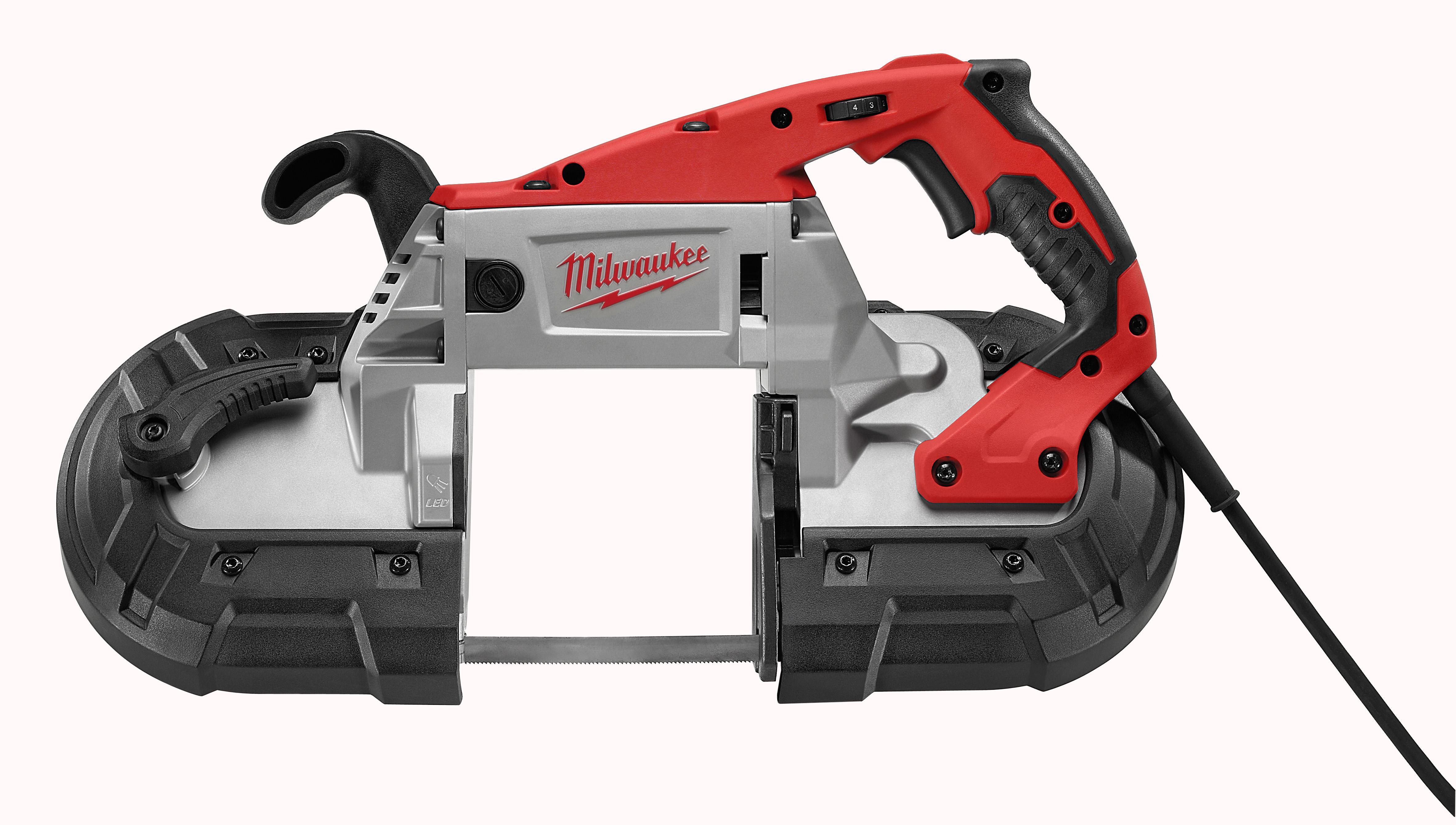 AIH | Milwaukee® 6232-21 Deep Cut Corded Portable Band Saw Kit, 5