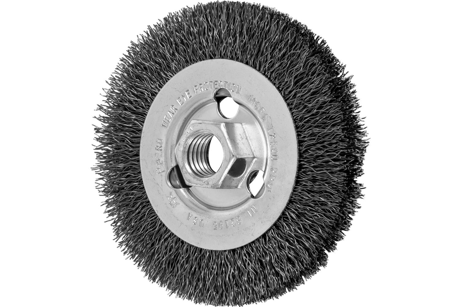 AIH | PFERD 79184869 Wheel Brush, 4 in Dia Brush, 1/2 in W Face
