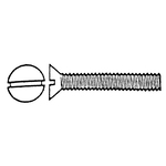 AIH | BBI 586447-PC Machine Screw, #10-24, 1-1/2 in OAL, Flat Head ...
