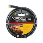 Maxlite 5/8 Inch X 50 Foot Premium Duty Rubber+ Outdoor Garden Water Hose – Heavy Duty, Vinyl, Lead Free