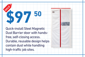 Quick-Set up Magnetic Dust Barrier at AIH