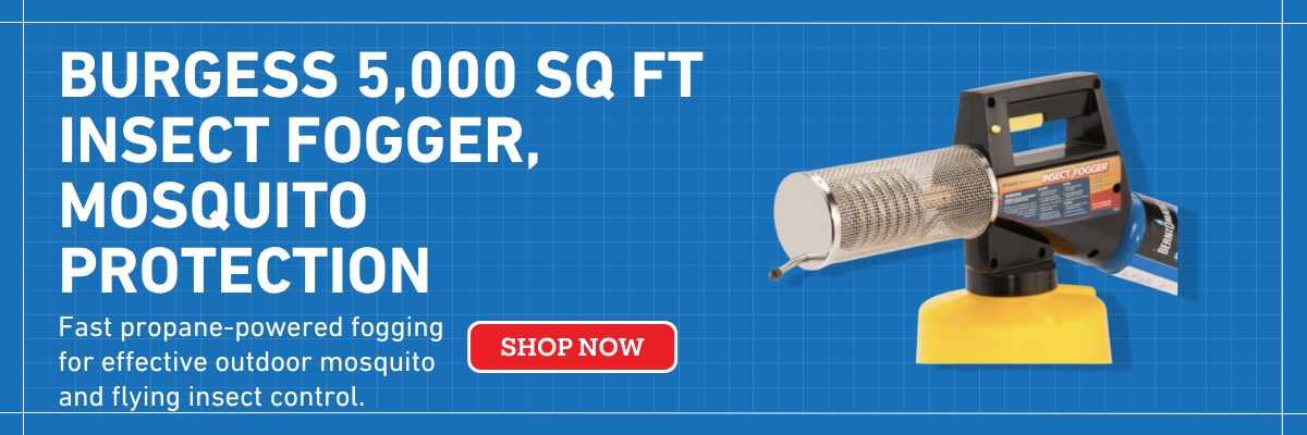 Insect fogger designed to help reduce mosquitoes and flying insects in outdoor areas.