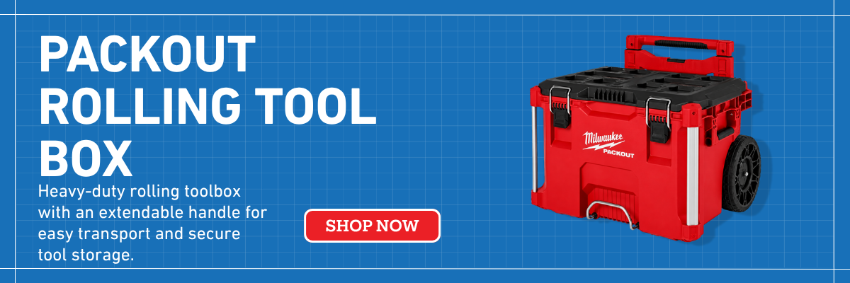 Shop Milwaukee PACKOUT rolling tool box. Organize and carry your tools for on the go.