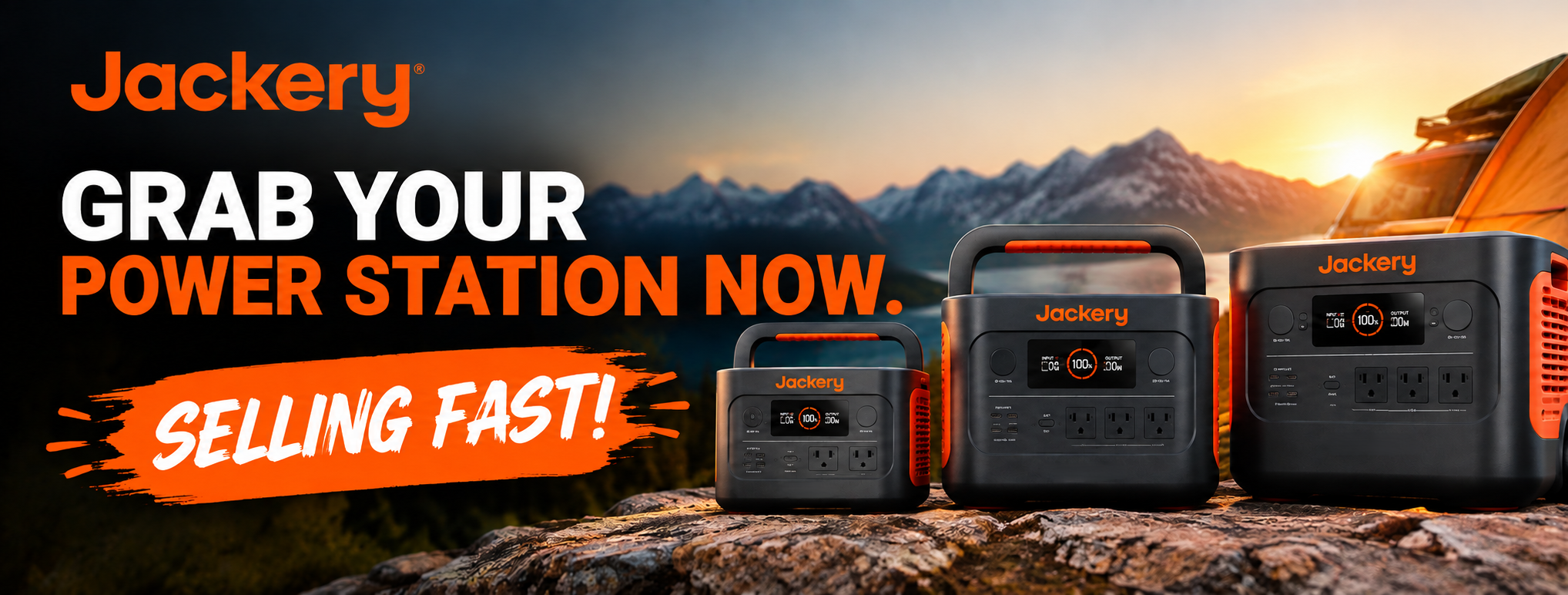 Shop Jackery portable generators and power stations for reliable backup power at home, work, camping, and outdoor adventures.