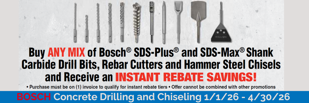Bosch 2026 Concrete Bits Flier