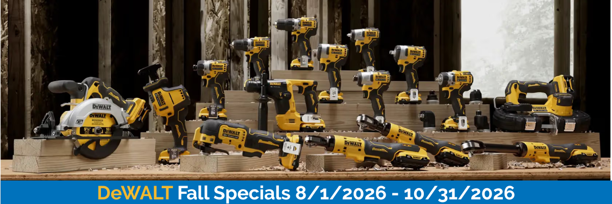 Shop Dewalt Fall Specials for 2026 at AIH