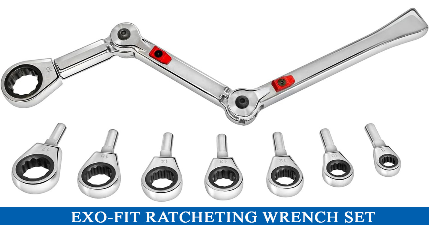 EXO-Fit Ratcheting Wrench Set