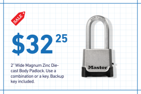 2" Wide Magnum Zinc Die-Cast Padlock