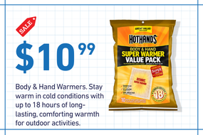 Shop Hand and Body Warmers air activated for up to 12 hours of warmth at AIH.