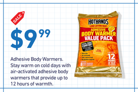 Shop Adhesive Body Warmer's and stay warm during cold outdoor activities at AIH