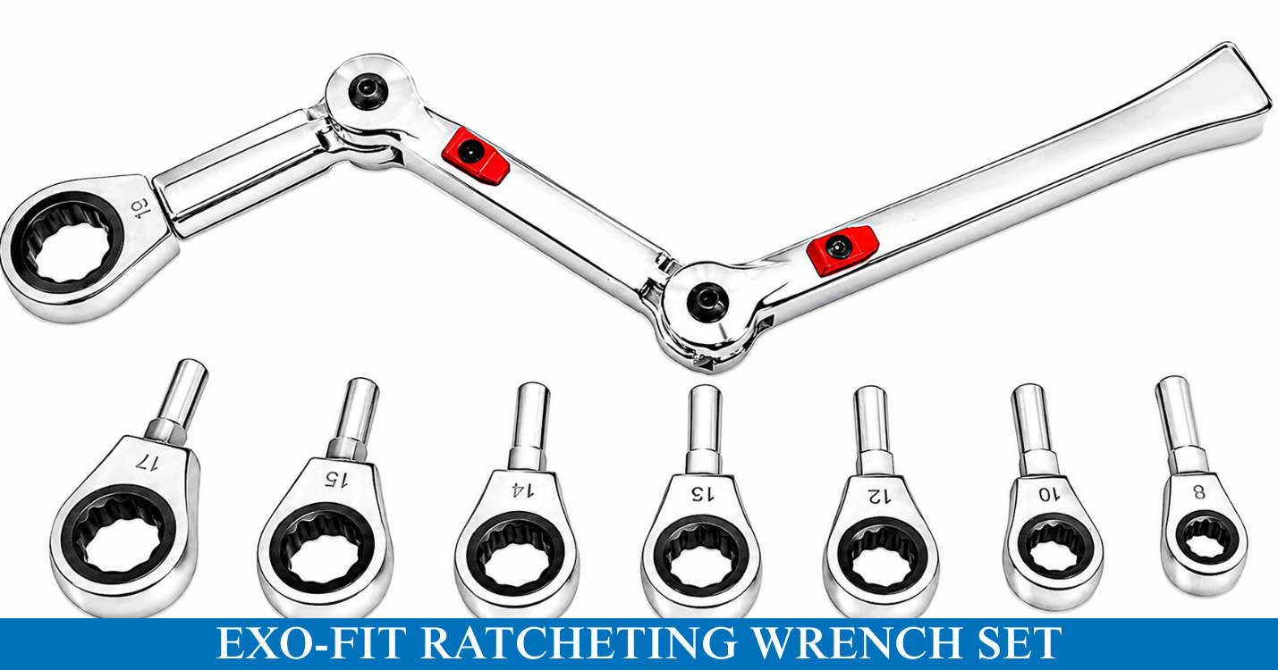 EXO-Fit Ratcheting Wrench Set